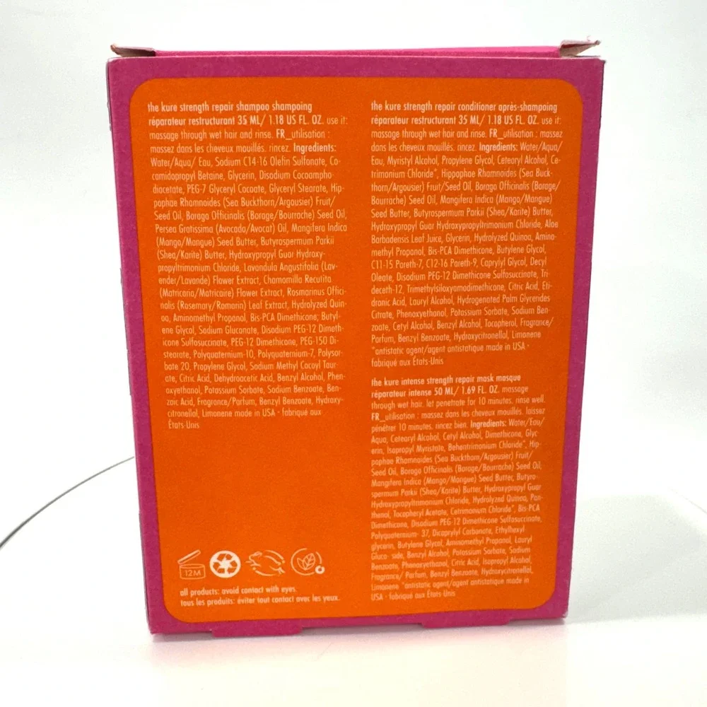Amika The Kure Strength Repair Trial Set Shampoo Conditioner Mask Sephora New